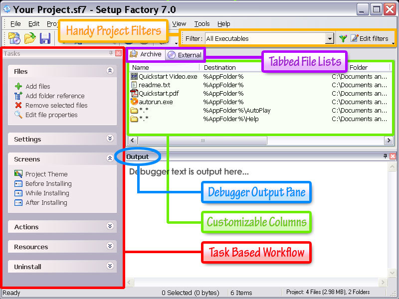 Setup Factory Screenshot